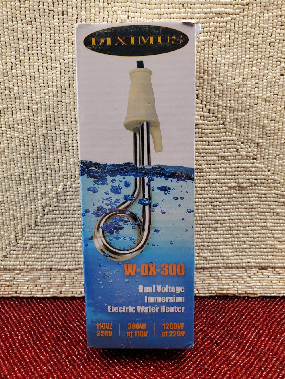 Diximus Immersion Water Electric Heater Camping 300W 120/240V Dual Volt New
